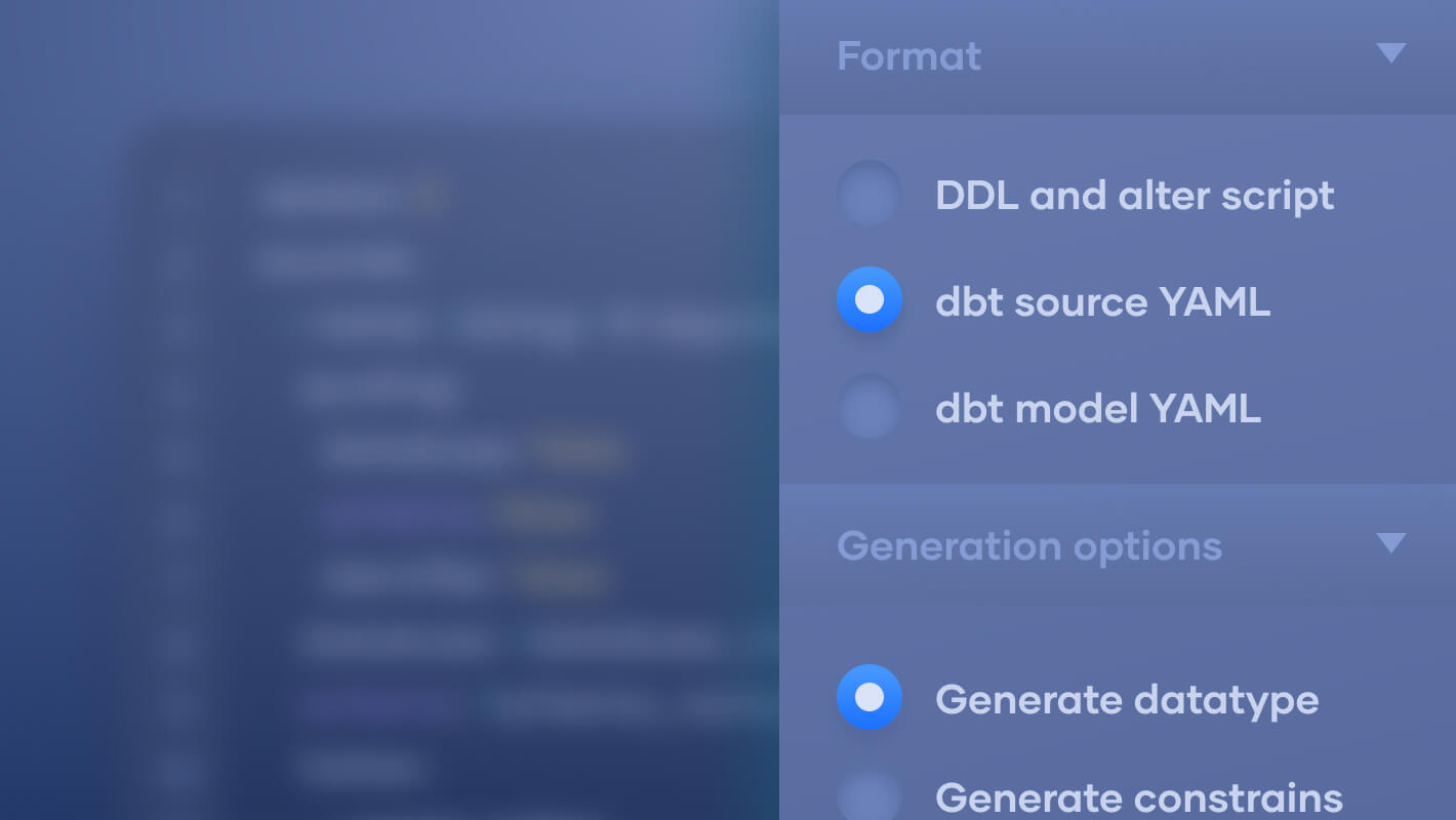 dbt datatypes and constraints