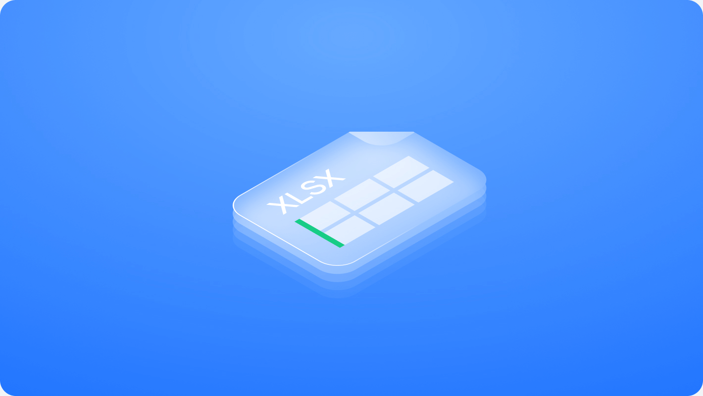 icon representing an XLSX file