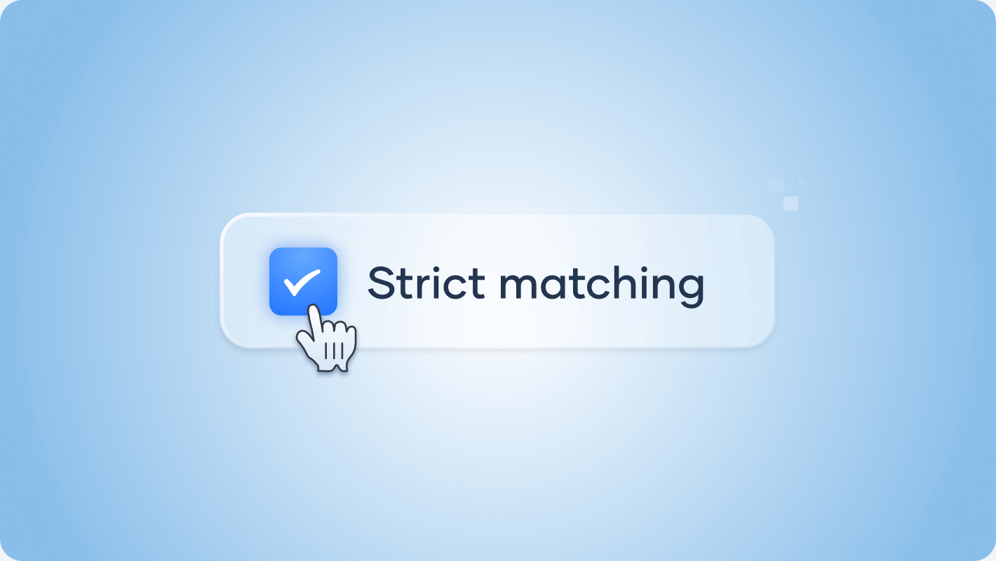 Strict matching