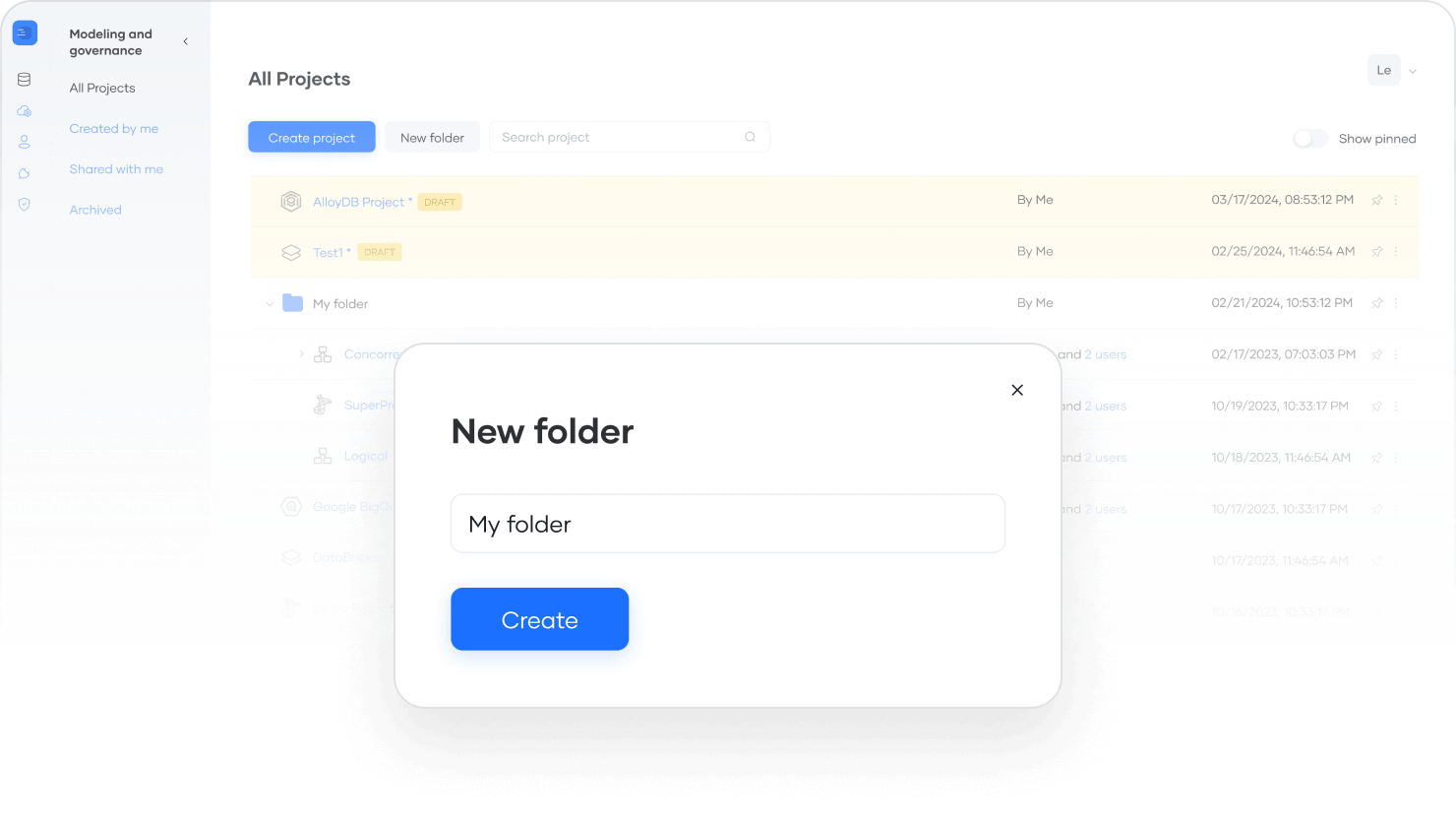 folder structure