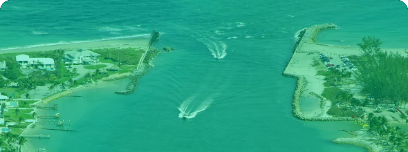 Jupiter Inlet in Florida